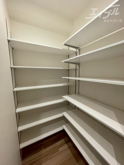 収納　広い収納スペースがあります。
