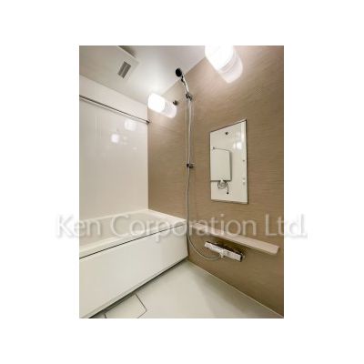 バス・シャワールーム　同タイプ2階のお部屋を撮影。仕様が異なることがあります。