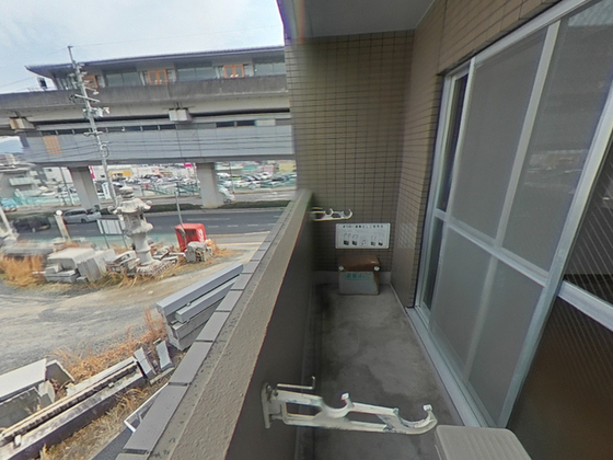 バルコニー　※他の号室の写真です。