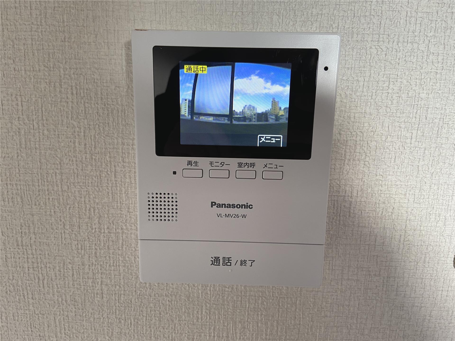 セキュリティ　TVモニターホン付きです