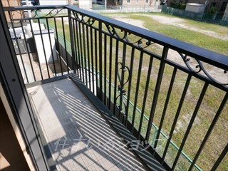 バルコニー　募集のお部屋（202号室）からの眺望です！