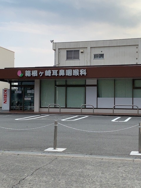 病院　箱根ヶ崎耳鼻咽喉科（病院）まで600m