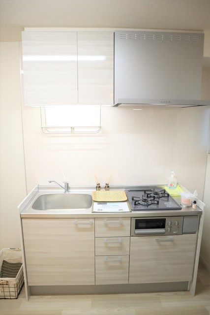 キッチン　２口ガスシステムキッチン