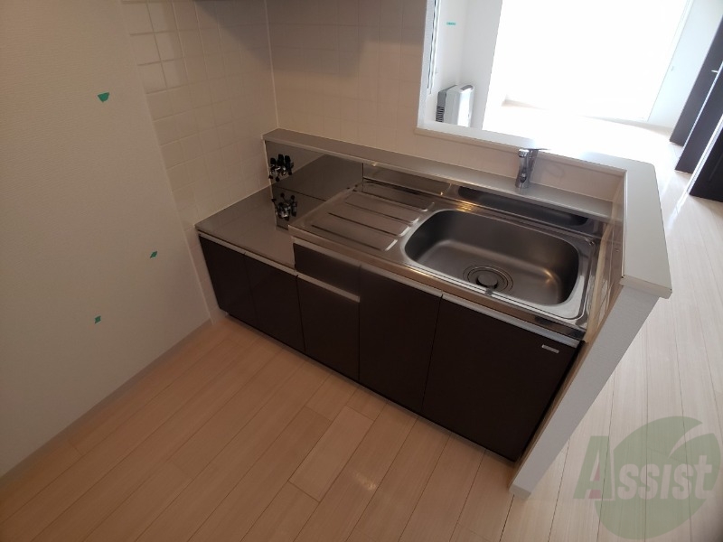 キッチン　ガスキッチンです。２口コンロが設置できます。