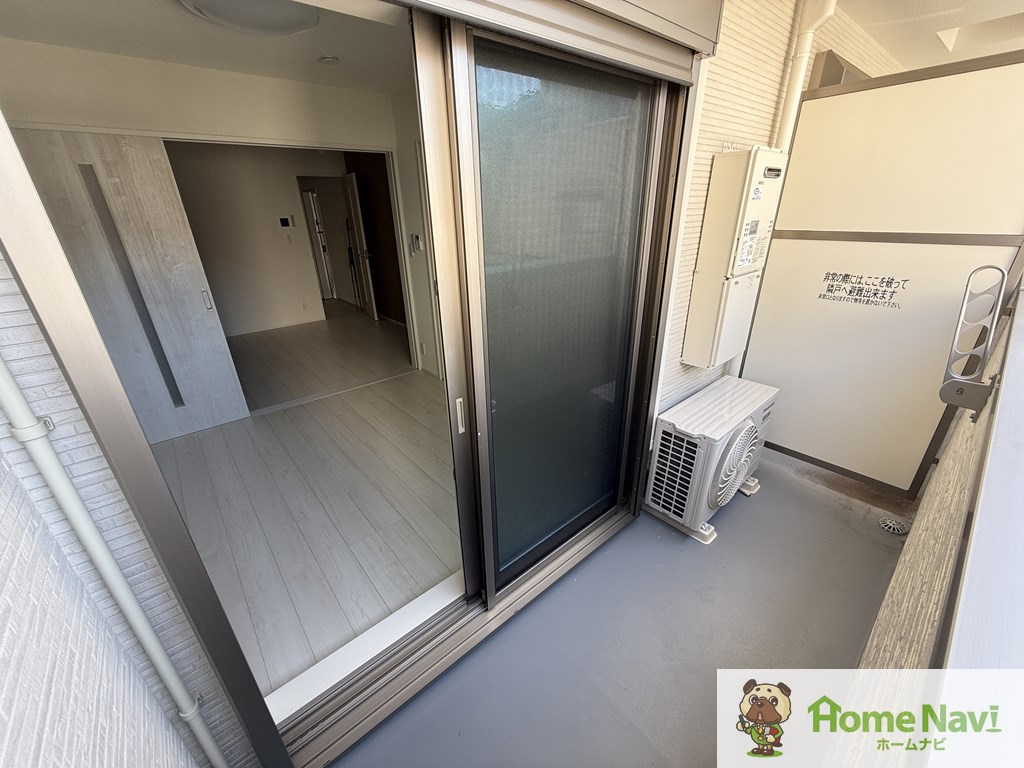 バルコニー　北向きです。