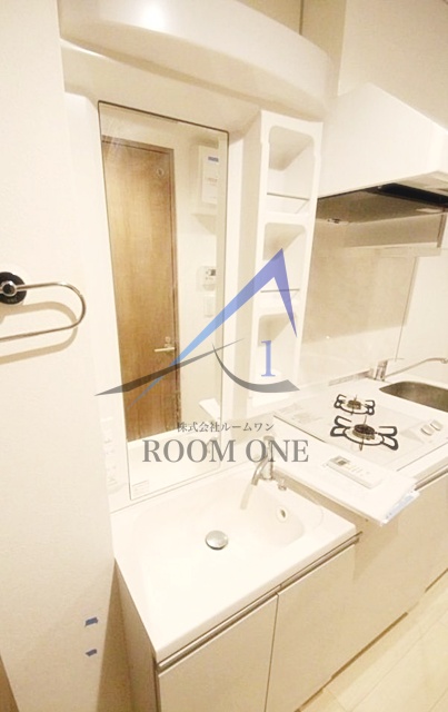 洗面設備　洗面台です。