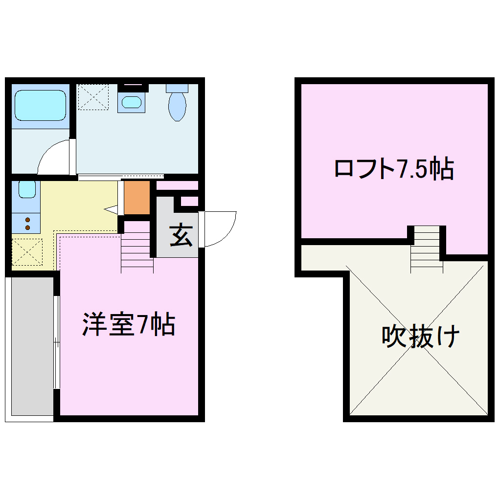 居室・リビング　間取り