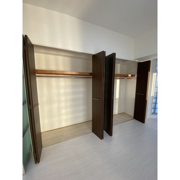 収納　たっぷりとした収納スペースです