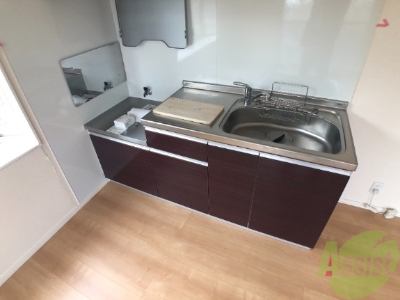 キッチン　キッチンを撮影しました。ガスコンロが設置できますね