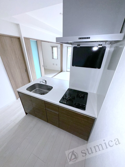 キッチン　２口システムキッチンでお料理楽しく♪♪