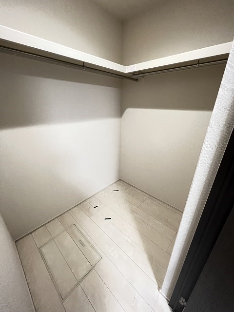 収納　たっぷりとした収納スペースです