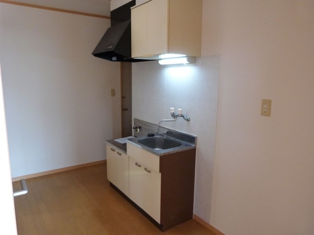 キッチン　【ダイニング】ガスコンロ２口設置スペース有　３号は反転タイプ