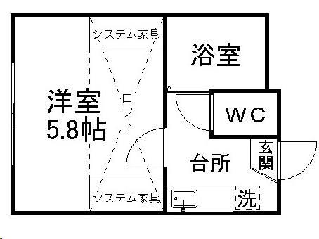 ベルシオン仙台第4の間取り写真