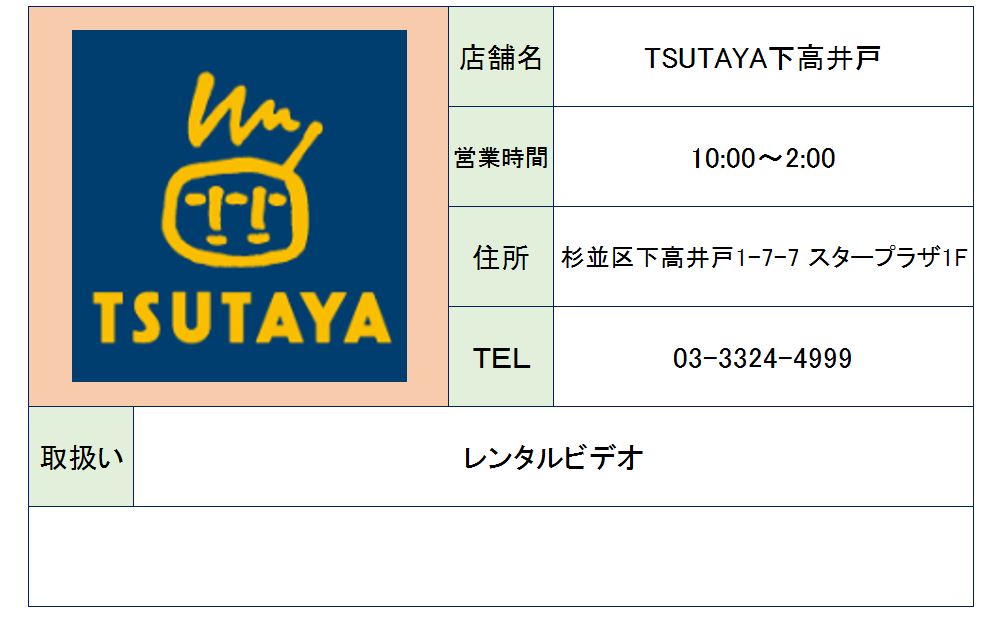 その他　TSUTAYA下高井戸店（その他）まで507m