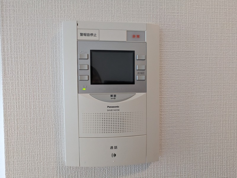 セキュリティ　モニター付きインターホンです