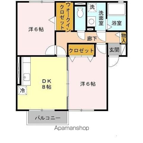 グリーンコート堺東 Bの間取り写真