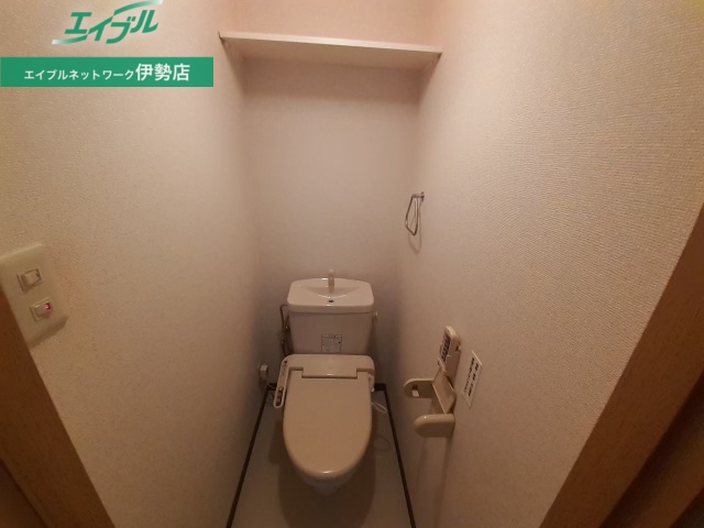 トイレ　同物件別部屋の写真