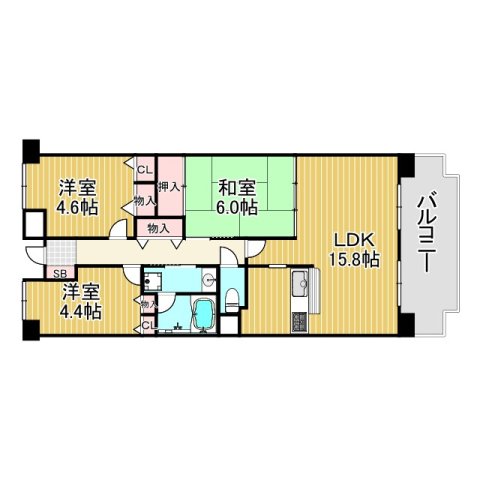 NTPRレジデンス甲子園四番町の間取り写真