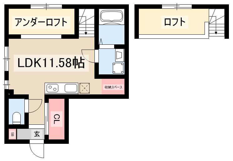 TRES新守山の間取り写真