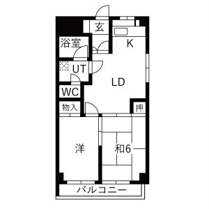寿ゞやマンション芳野の間取り写真