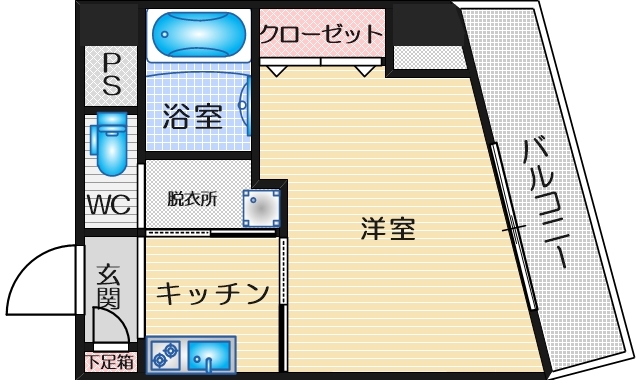 ソレアード江坂の間取り写真