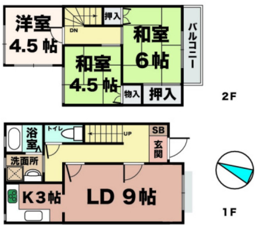 タウンハウス伊川谷5Aの間取り写真