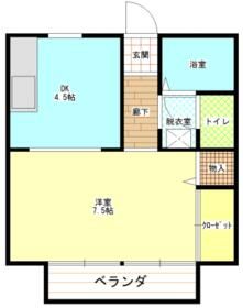 クレセントYの間取り写真