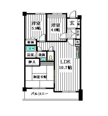 ロイヤルコートときわ台の間取り写真