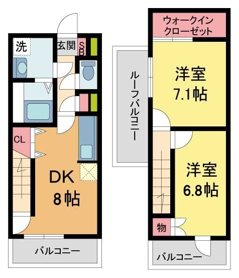 レジディア甲東園の間取り写真