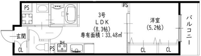 クリエオーレ住吉の間取り写真