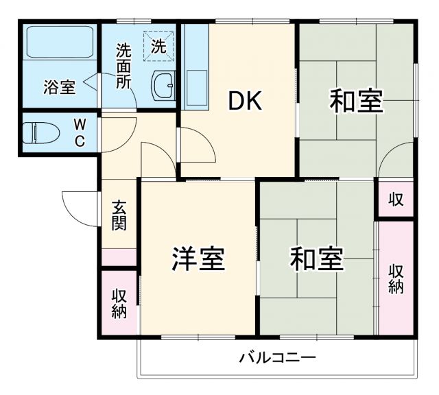 サンコーポ柱東山 A棟の間取り写真