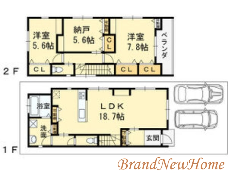 Aハウスワンplus金岡町II1号の間取り写真