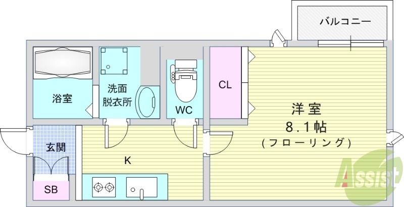 ベリッシモ曽根W IVの間取り写真