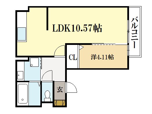 近鉄京都線 寺田駅 徒歩5分 3階建 築6年の間取り写真