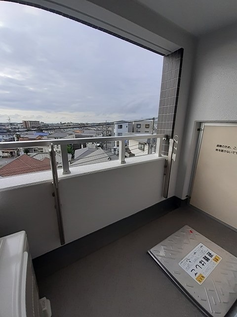 バルコニー　南東向きです