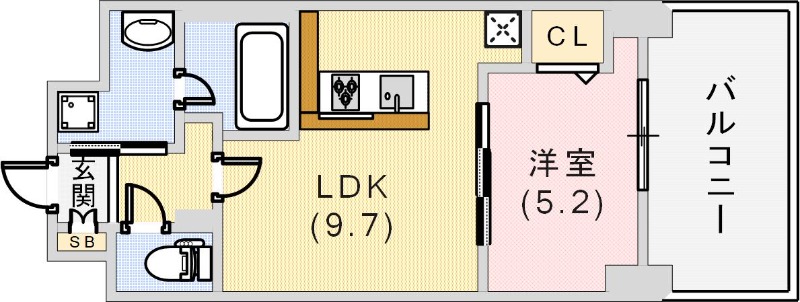 D-1兵庫の間取り写真
