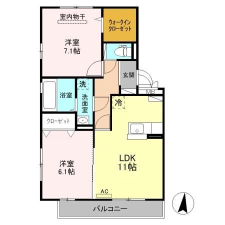 長岡市 3階建 築18年の間取り写真