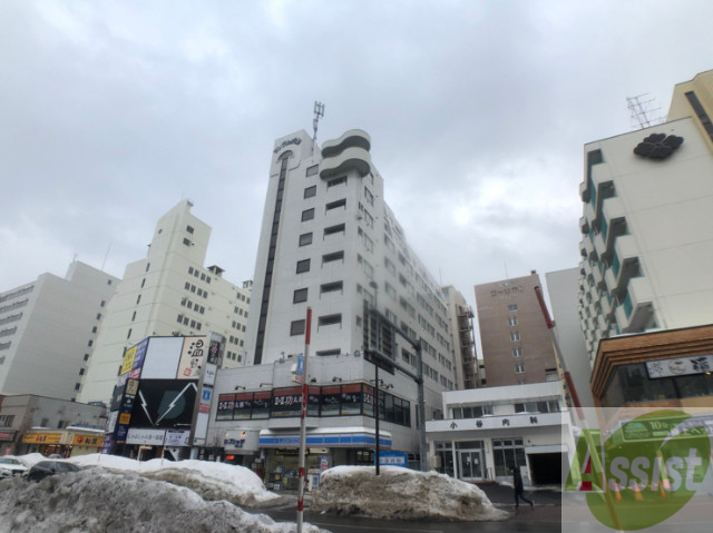 建物外観　札幌市北区北２３条西「サンブリッヂビルマンションラパレット」