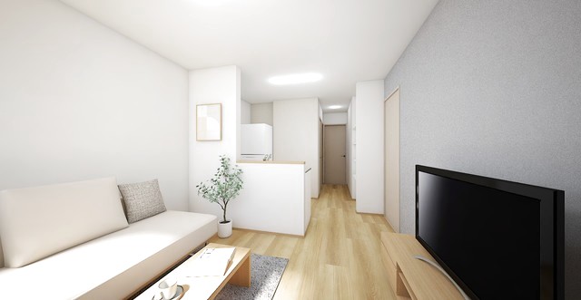 居室・リビング　完成後のイメージ画像（ＣＧ）／家具家電は付．．．