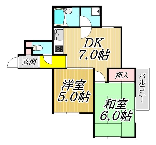 ロイヤルメゾン塚口Vの間取り写真