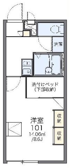 レオパレスジゴジ1の間取り写真