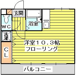 ジュネス別府の間取り