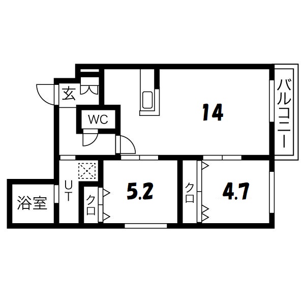 Ｐｏｍｍｅｒａｉｅ北円山の間取り