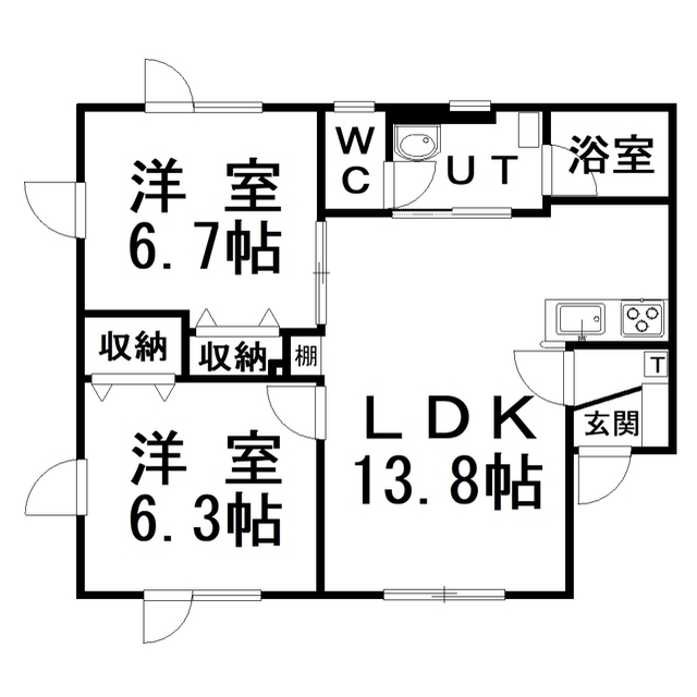 メゾンＫ．ＲIIIの間取り