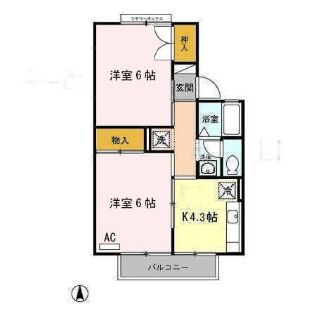 パークハイツ2の間取り