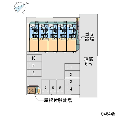 【グラシューズの駐車場】