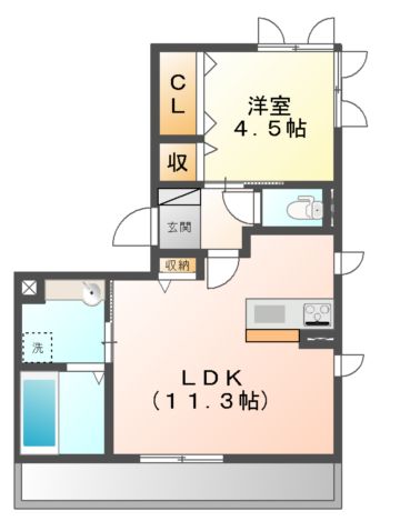 ヴィエント　Iの間取り