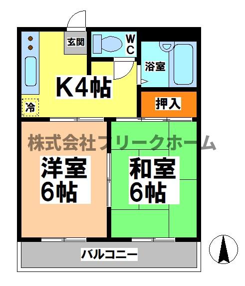 東京都武蔵野市境５（アパート）の賃貸物件の間取り