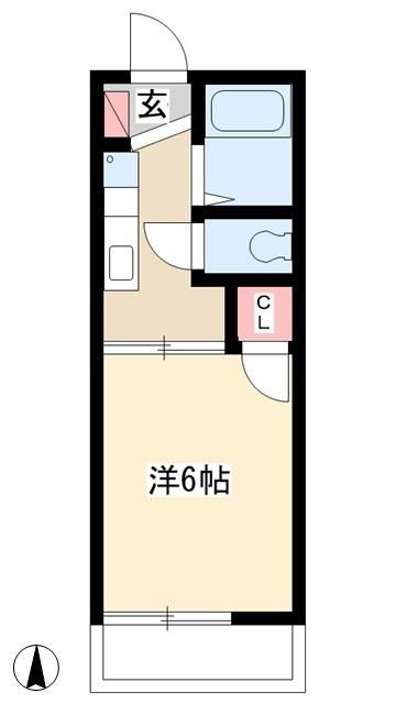 愛知県清須市阿原池之表（アパート）の賃貸物件の間取り