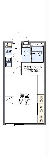 レオパレス広貴Ｂの間取り